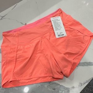 Lululemon Run Times Short - Pop Orange